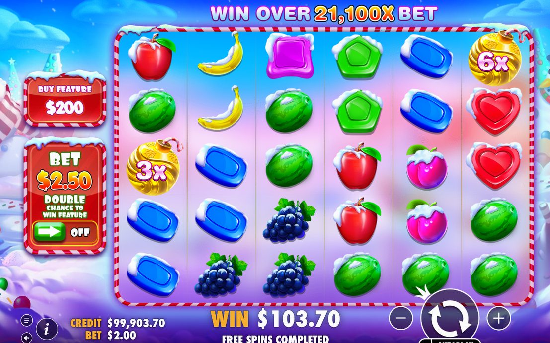 Free Spins i djupblå och lila bakgrund med gnistor