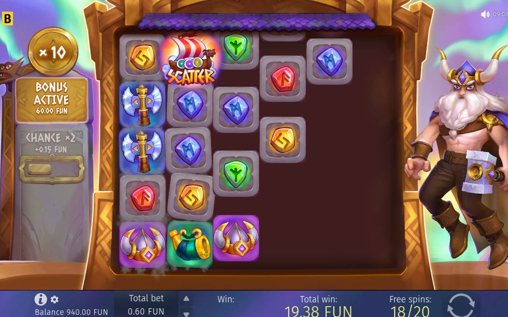 Multiplier-värden byggs upp över hela free spins-rundan