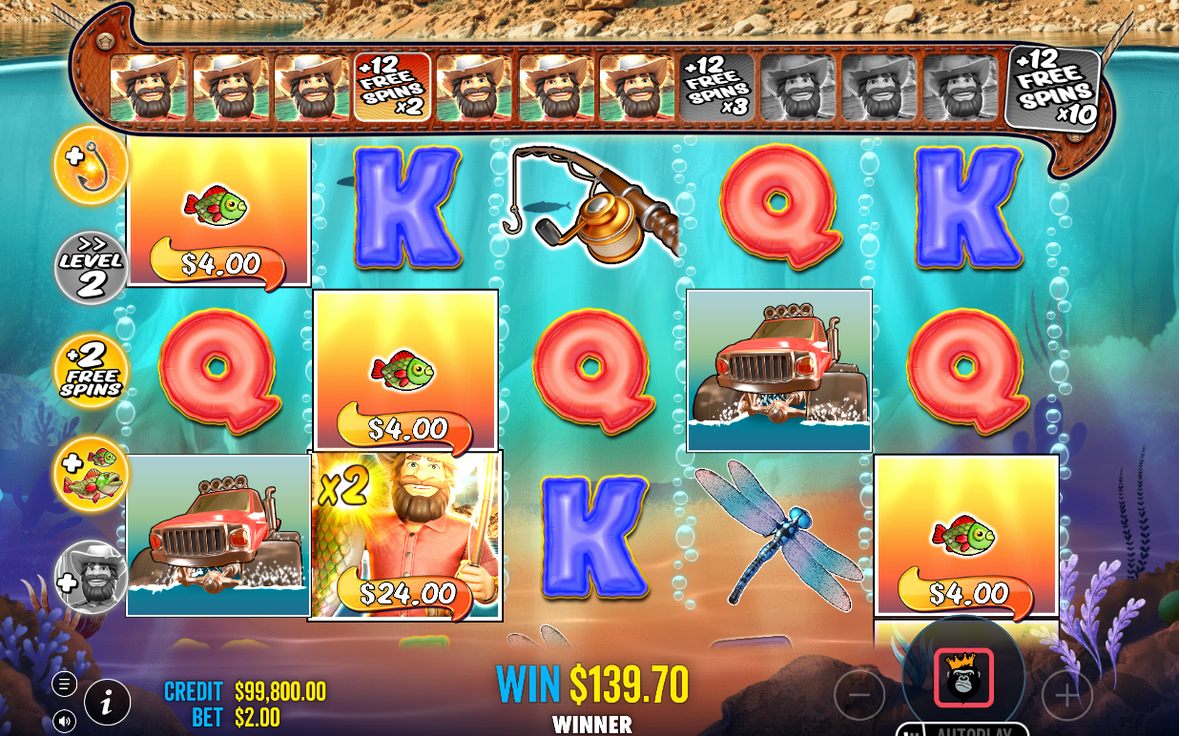 Spelets egen vy i Free Spins