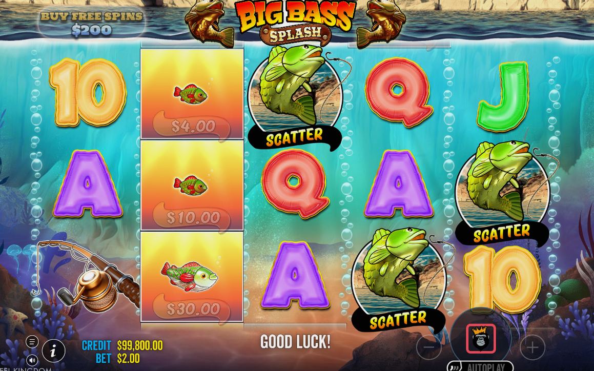 Free Spins med Fisherman som WILD på alla hjul